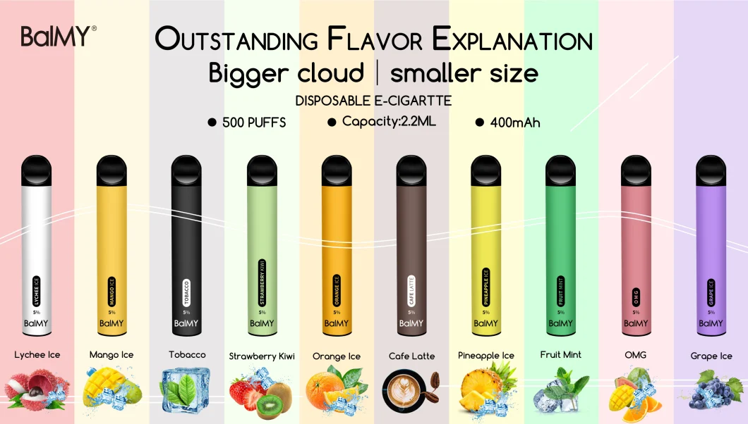 Adi Vape Wholesale Balmy 500 Disposable 500 Puffs Pod Kit Disposable Vape Device