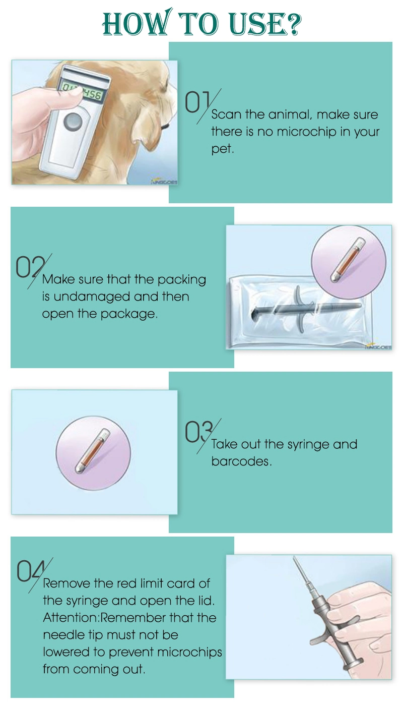 Animal Microchip for Pet Farm Livestock Management