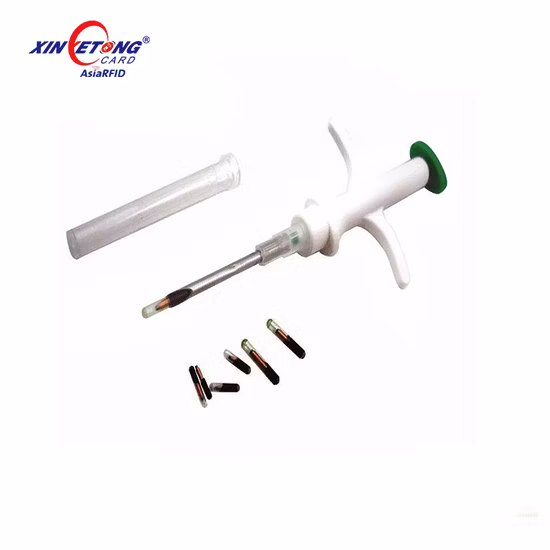 Microchip per etichetta in vetro RFID per piccoli animali domestici da 125 KHz 1,25x7 mm per ID di tracciamento di animali domestici per cani e gatti di pesci